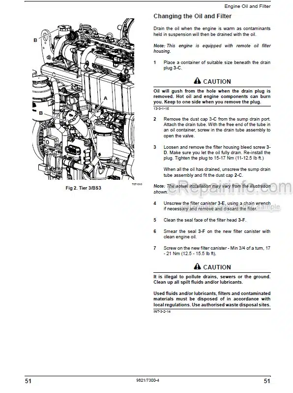 Photo 8 - JCB Dieselmax 672 Tier 2 3 BS3 And Stage Operators Manual Engine 9821-7300