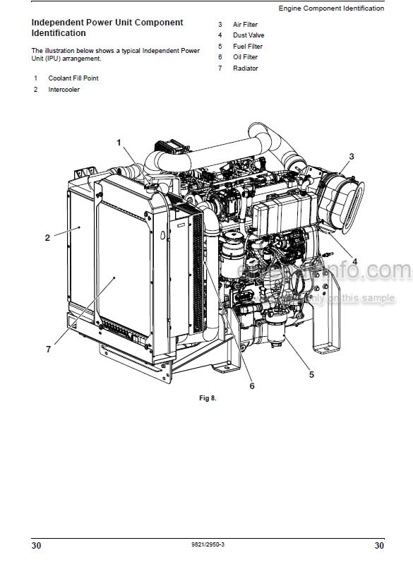 Photo 5 - JCB Ecomax 444 448 T4I T4 Operators Manual Engine 9821-2950