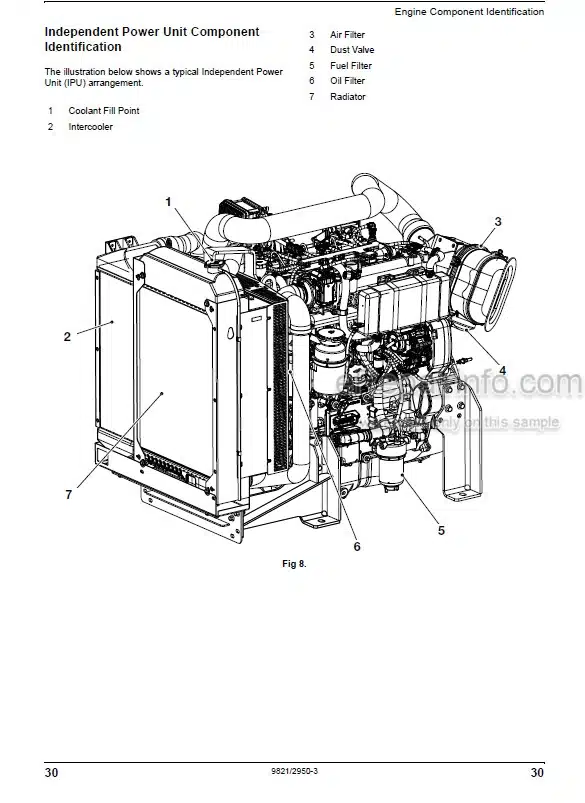 Photo 10 - JCB Ecomax 444 448 T4I T4 Operators Manual Engine 9821-2950