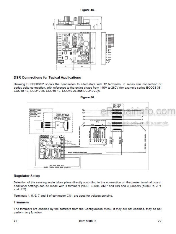 Photo 9 - JCB G100QI G63QI G80QI Operators Manual Generator 9821-9000
