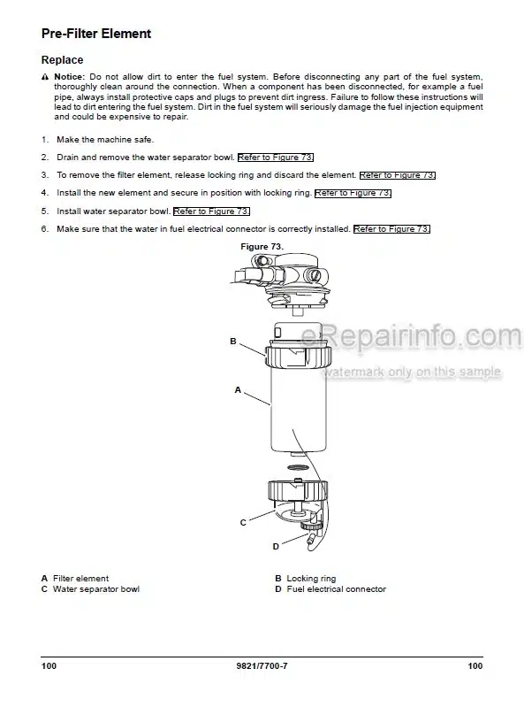 Photo 7 - JCB G100RS G125RS G60RS G80RS Operators Manual Generator 9831-3650