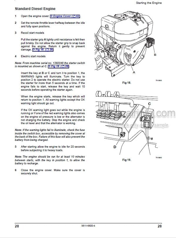 Photo 5 - JCB HTD5 Operators Manual Dumpster 9811-6600