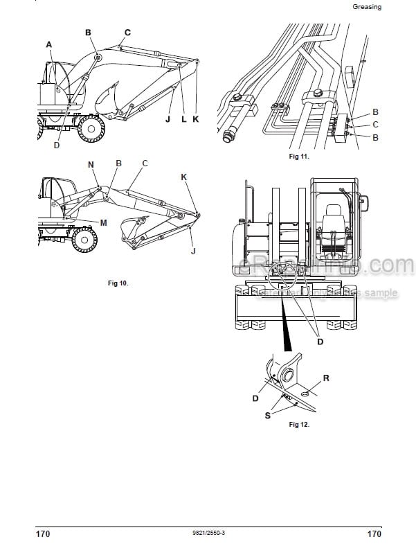 Photo 1 - JCB JS145W JS160W Auto Range Operators Manual Wheeled Excavator 9821-2550