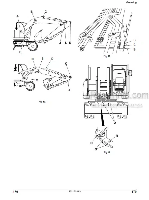 Photo 10 - JCB JS145W JS160W Auto Range Operators Manual Wheeled Excavator 9821-2550