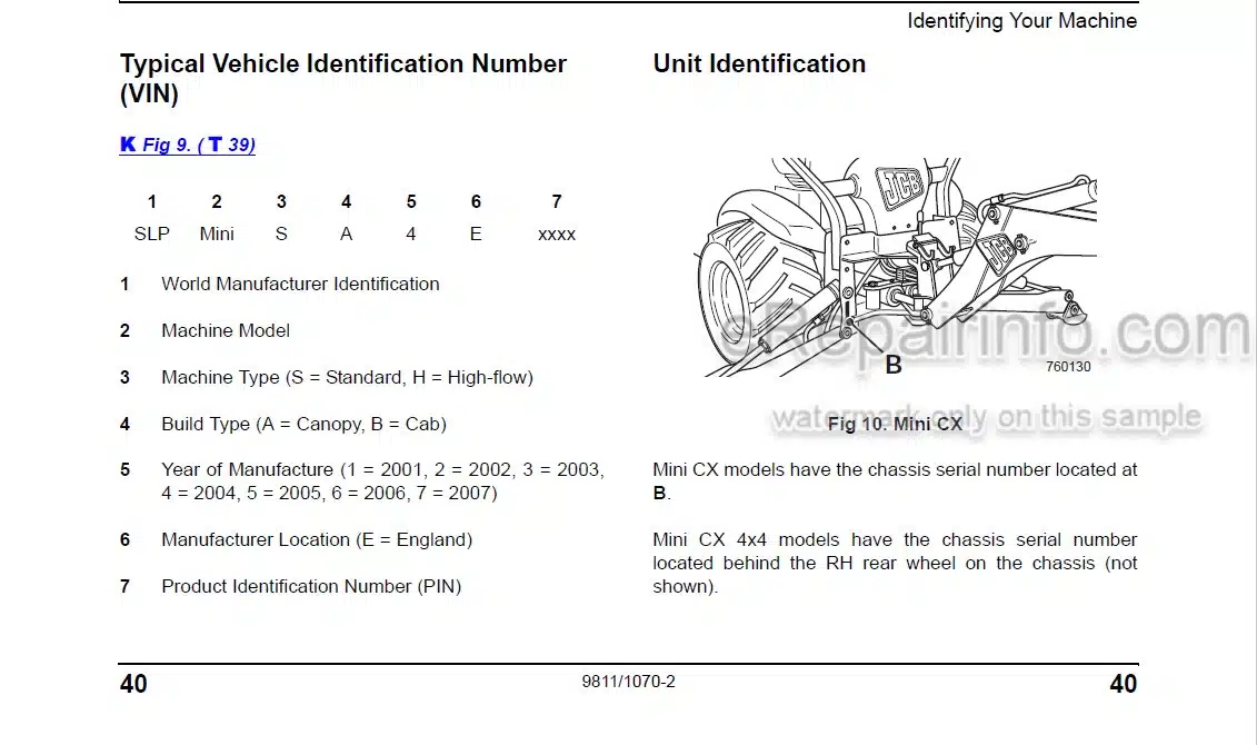 Photo 7 - JCB Midi CX Operators Manual Backhoe Loader 9811-5300