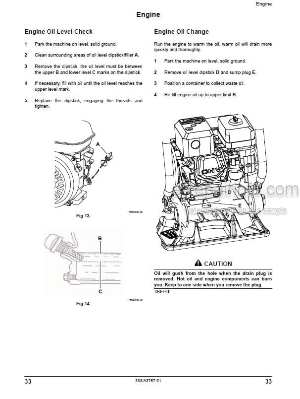 Photo 12 - JCB SE10-35 SE20-50 Operators Manual Plate Compactor 333-A3767-01