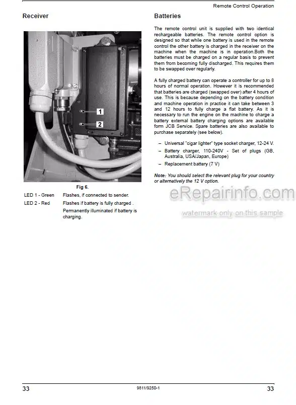 Photo 4 - JCB VM1500M VM1500F Operators Manual Vibratory Roller 9811-9250