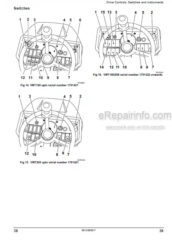 Photo 1 - JCB VMT160-90 VMT260-100 VMT260-120 Operators Manual Tandem Roller 9811-6650-7