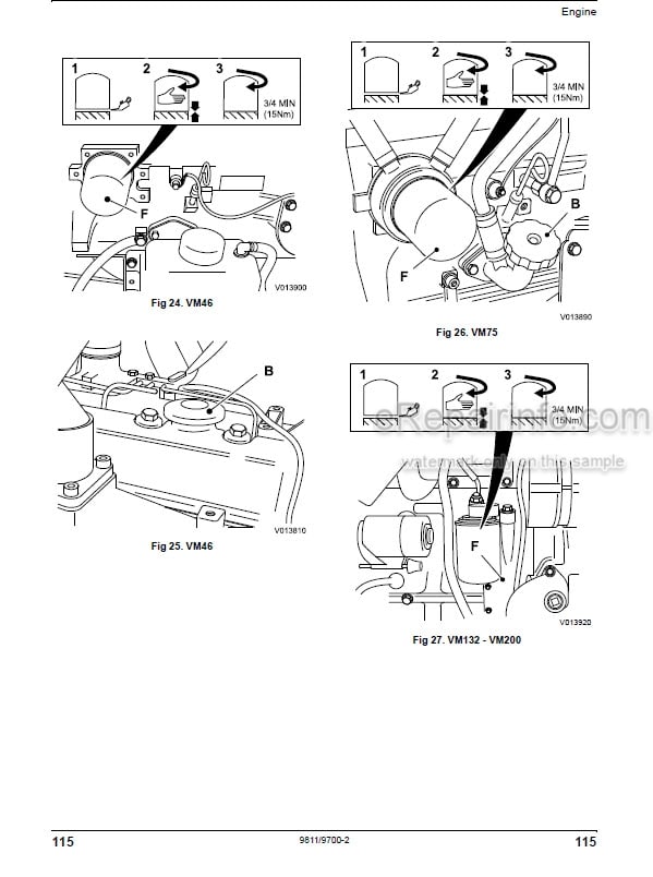 Photo 6 - JCB Vibromax VM46D VM46PD Instruction Manual Vibratory Single Drum Roller 07211-28435A