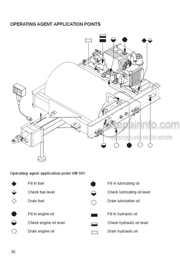 Photo 10 - JCB Vibromax VM501 VM651 Instruction Manual Vibratory Tow Type Roller 07310-02003A