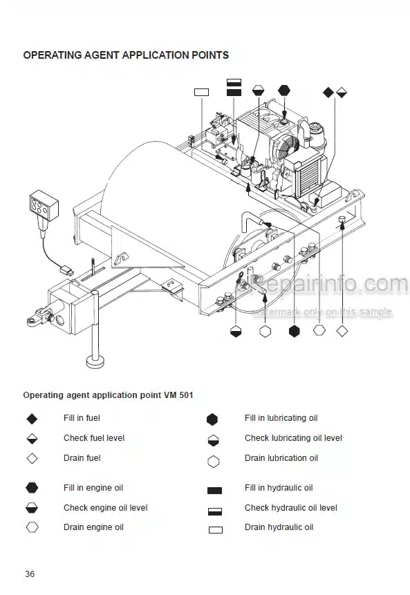 Photo 8 - JCB Vibromax VM501 VM651 Instruction Manual Vibratory Tow Type Roller 07310-02003A