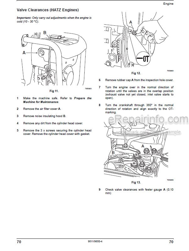 Photo 10 - JCB Vibromax VMD70 VMD100 Operators Manual Roller 9811-9650