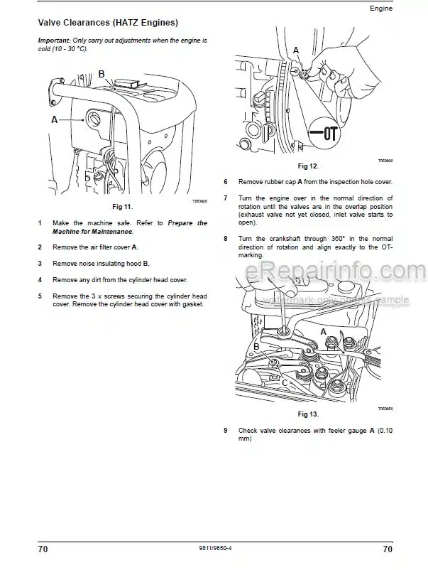Photo 5 - JCB Vibromax VMD70 VMD100 Operators Manual Roller 9811-9650
