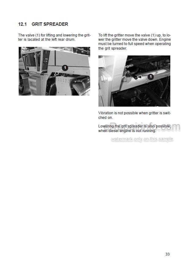 Photo 7 - JCB Vibromax VMT950 VMT95SK Instruction Manual Tandem And Combination Roller 07180-28190A