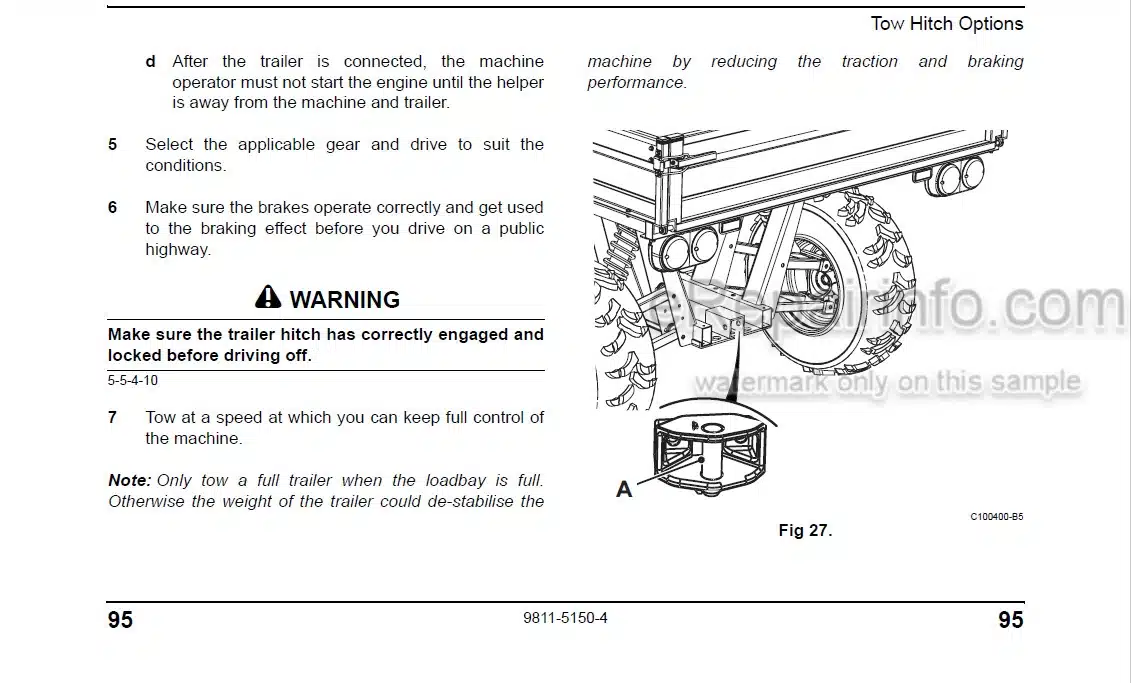 Photo 7 - JCB Workmax 800D Operators Manual Machine 9811-5150