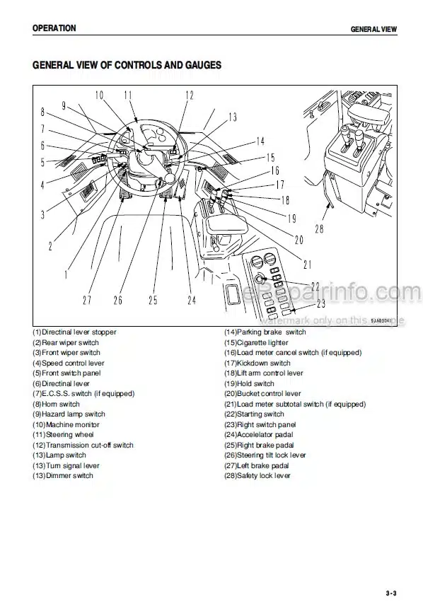 Photo 9 - Komatsu 480-5 Operation And Maintenance Manual Wheel Loader SEAM041300P