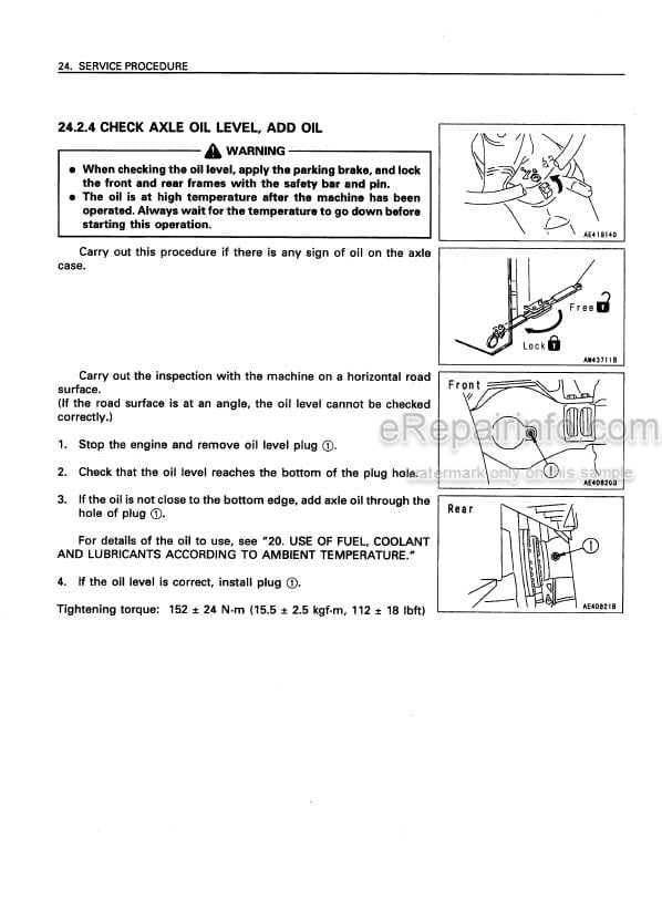 Photo 10 - Komatsu Avance WA800-3 Operation And Maintenance Manual Wheel Loader SEAM018601