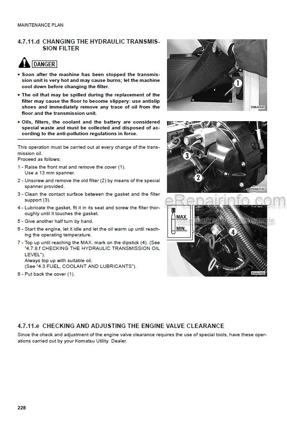 Photo 12 - Komatsu Avance WB97R-2 Operation And Maintenance Manual Backhoe Loader WEAM000605
