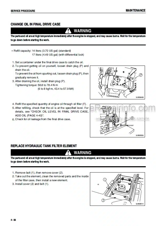 Photo 8 - Komatsu Galeo GD555-3A Operation And Maintenance Manual Motor Grader SEAM042100T