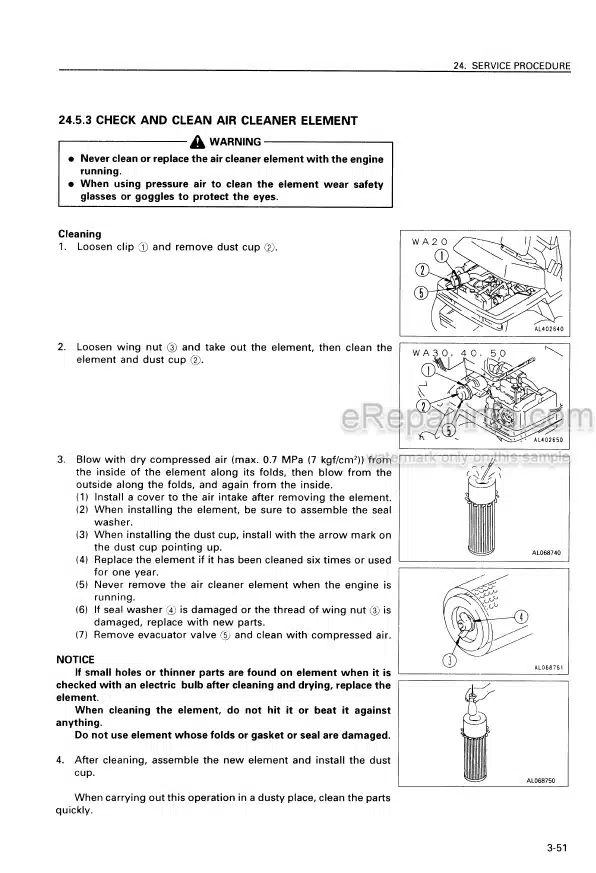 Photo 7 - Komatsu WB97R-5 Operation Maintenance Manual Backhoe Loader WEAM007400