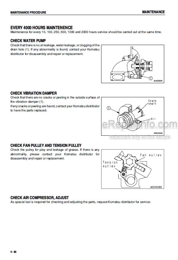 Photo 6 - Komatsu Galeo PC1250-7 PC1250SP-7 PC1250LC-7 Operation And Maintenance Manual Hydraulic Excavator SEAM046500T