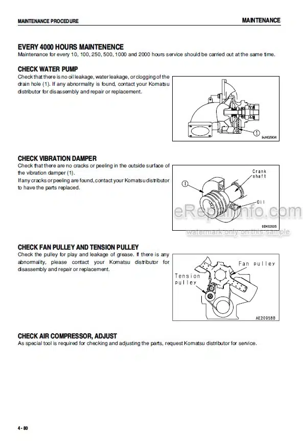 Photo 6 - Komatsu Galeo PC1250-8 PC1250SP-8 PC1250LC-8 Operation And Maintenance Manual Hydraulic Excavator TEN00146-01