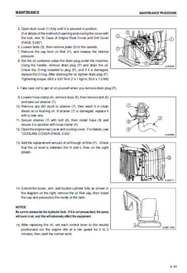 Photo 11 - Komatsu Galeo PC40MR-2 PC50MR-2 Operation And Maintenance Manual Hydraulic Excavator TEN00054-01