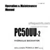 Photo 4 - Komatsu PC50UU-2 Operation And Maintenance Manual Hydraulic Excavator SEAM005500