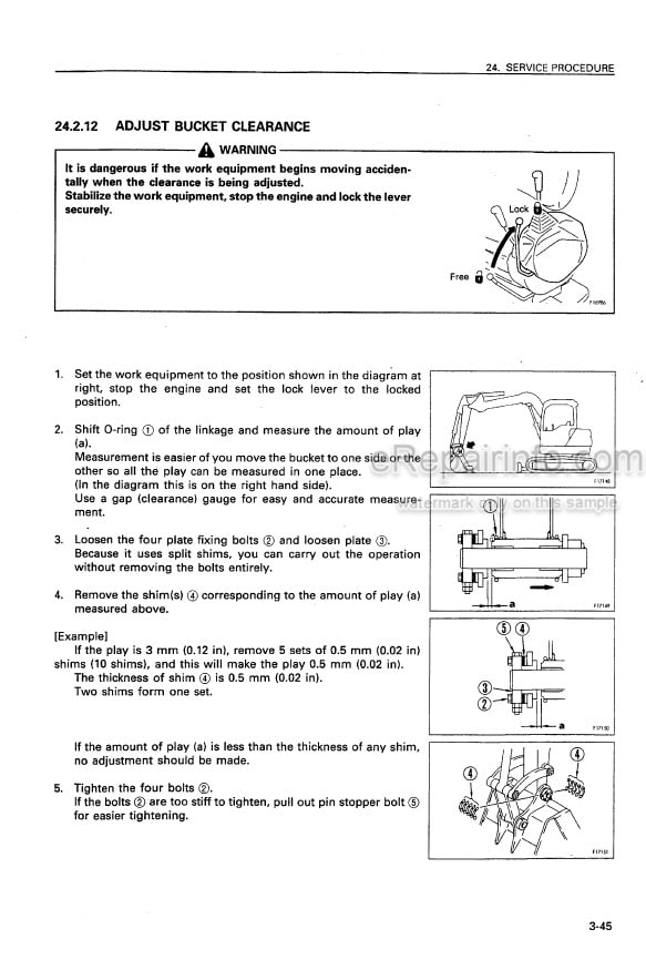 Photo 3 - Komatsu PC50UU-2 Operation And Maintenance Manual Hydraulic Excavator SEAM005500
