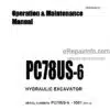 Photo 4 - Komatsu PC78US-6 Operation And Maintenance Manual Hydraulic Excavator SEAM044602T