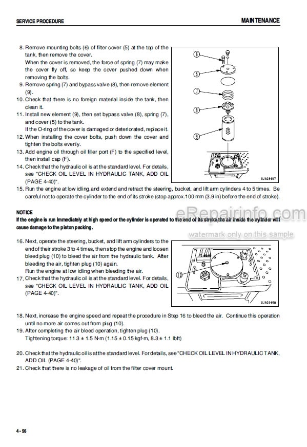 Photo 3 - Komatsu WA480-5 Operation And Maintenance Manual Wheel Loader SEAM041300P