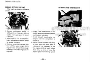 Photo 11 - Komatsu WA70-1 Operation And Maintenance Manual Wheel Loader SEAM04150103