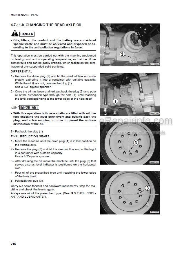 Photo 7 - Komatsu Avance WB91R-2 WB93R-2 Operation And Maintenance Manual Backhoe Loader WEAM002304