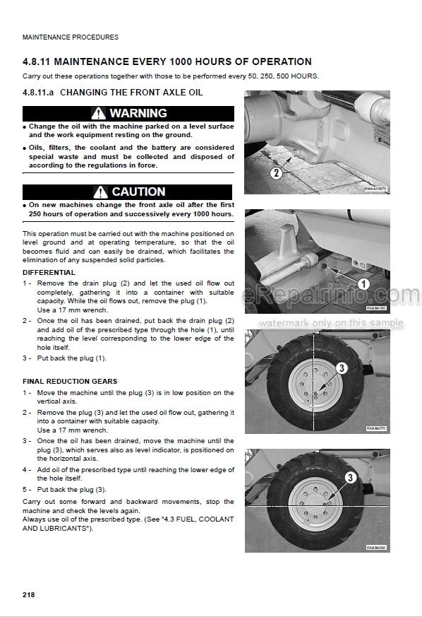 Photo 11 - Komatsu WB97R-5 Operation Maintenance Manual Backhoe Loader WEAM007400