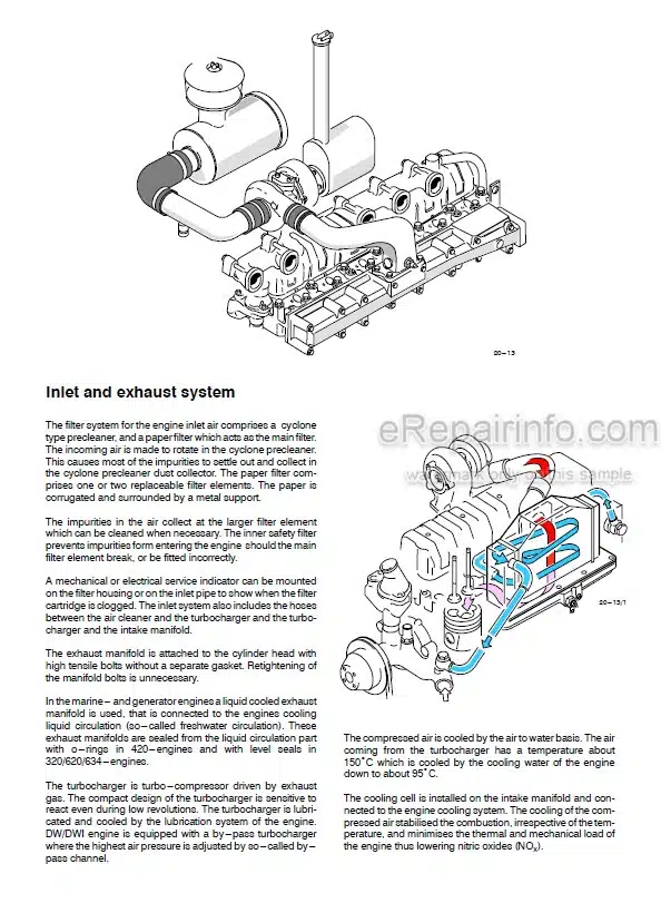 Photo 2 - Sisu Diesel 320 420 620 634 Workshop Manual Diesel Engine 8366 40634