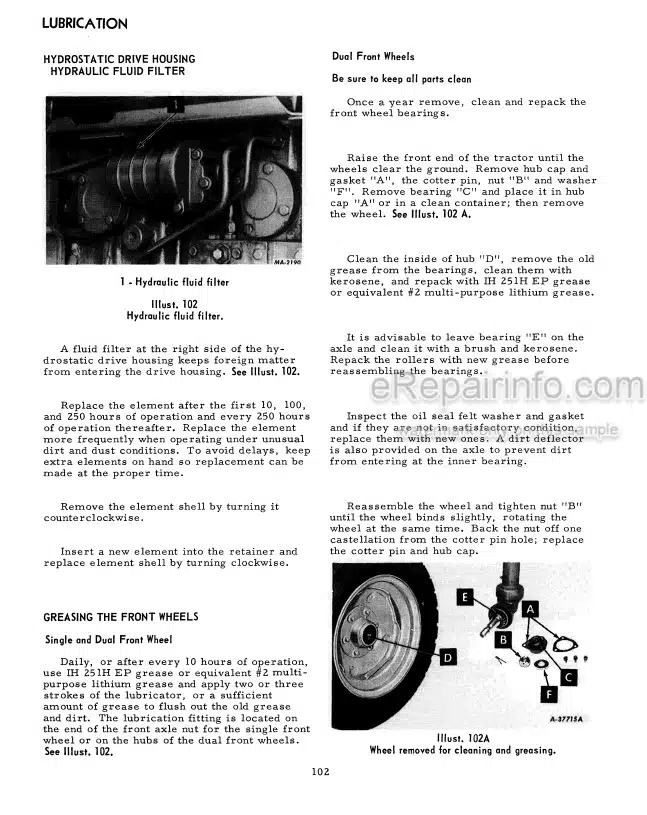 Photo 1 - Case IH 1026 Operators Manual Turbo Diesel Tractor 1082915R1