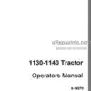 Photo 4 - Case IH 1130 1140 Operators Manual Tractor 9-19570R0