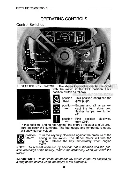 Photo 7 - Case IH 1120 Operators Manual Tractor 9-19560