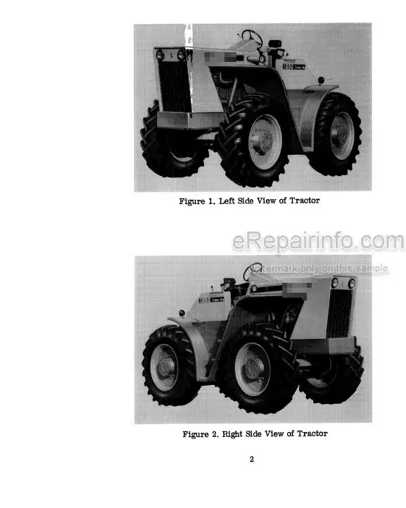 Photo 6 - Case IH 1210 1210 4WD Operating And Maintenance Manual Tractor 9-5017