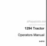 Photo 5 - Case IH 1294 Operators Manual Tractor 9-9741