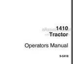 Photo 4 - Case IH 1410 Operators Manual Tractor