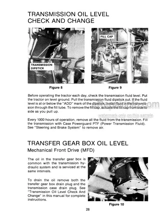 Photo 9 - Case IH 2094 Operators Manual Tractor
