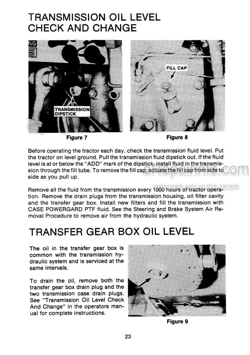 Photo 6 - Case IH 3220 4230 Operators Manual Tractor