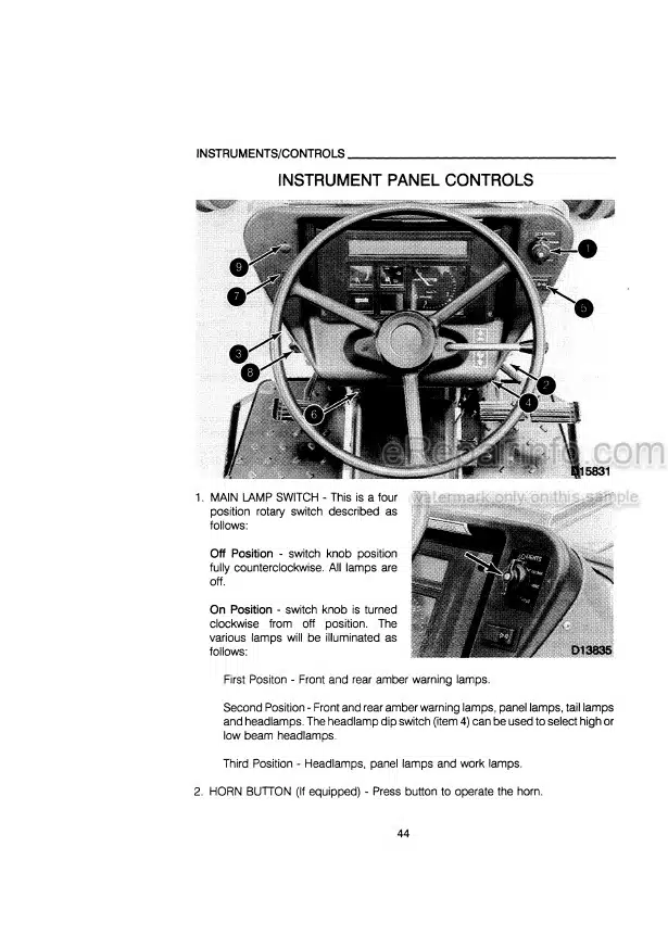 Photo 6 - Case IH 395 495 Operators Manual Tractor