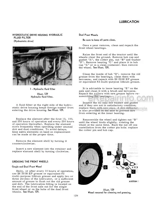 Photo 5 - Case IH 870 Operators Manual Tractor 8727601-