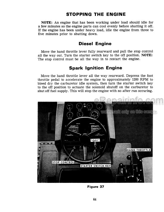 Photo 5 - Case IH 885 Operators Manual Tractor