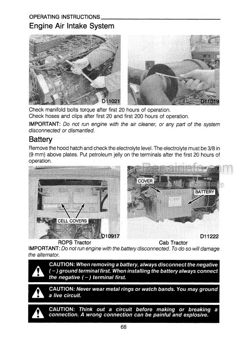 Photo 1 - Case IH 895 995 Operators Manual Tractor