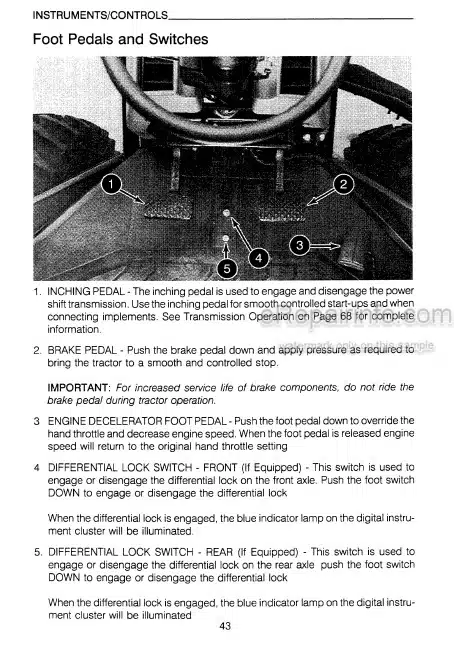 Photo 5 - Case IH 9170 9180 Operators Manual Tractor JCB0003600 -