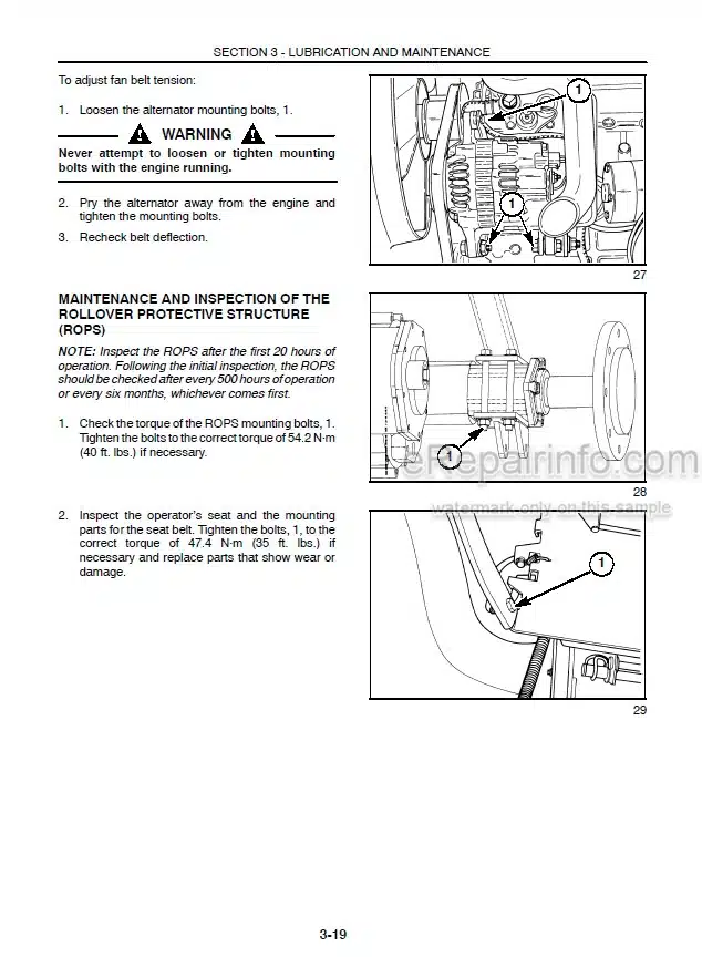 Photo 3 - Case IH D25 D29 D33 Operators Manual Compact Tractor HBA0001740-
