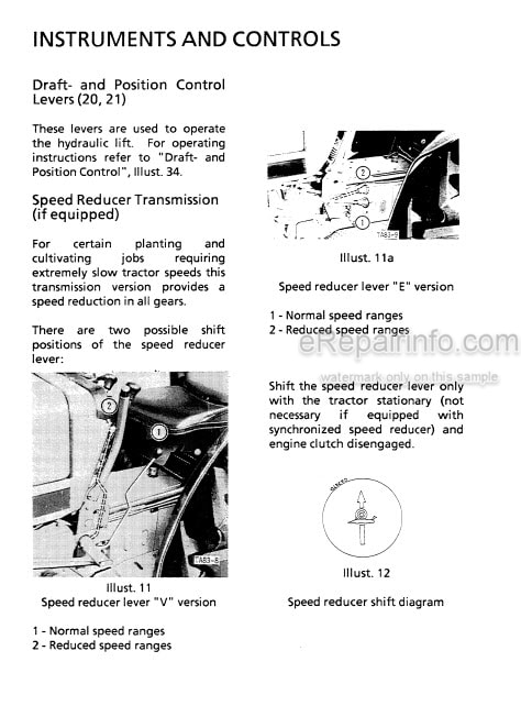 Photo 7 - Case IH Model DI Operators Manual Industrial Tractor 5298